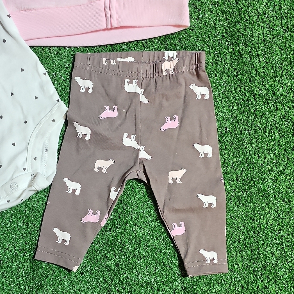 Carter's Pink Fleece Hoodie - Picture 4 of 11